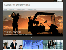 Tablet Screenshot of kolisettyenterprises.com